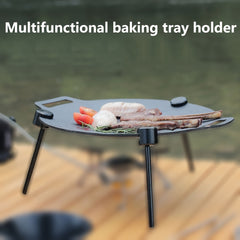 Aluminum Baking Pan Rack Adjustable Barbecue Plate Bracket