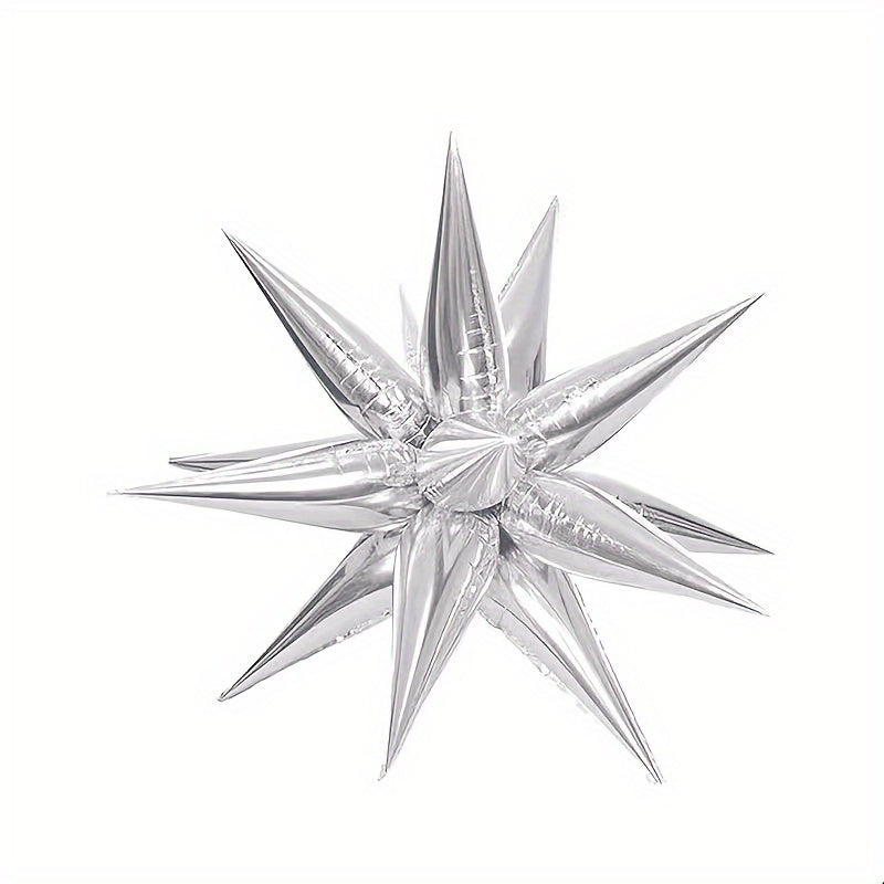 24pcs 66 04cm Explosive Star Foil Balloon Water Drop Cone Balloon