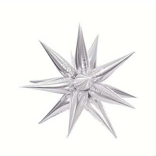24pcs 66 04cm Explosive Star Foil Balloon Water Drop Cone Balloon