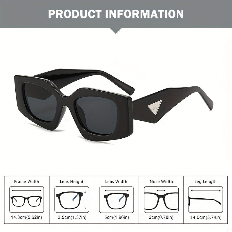 Men's Irregular Frame UV Protection Sunglasses Vintage Eyewear