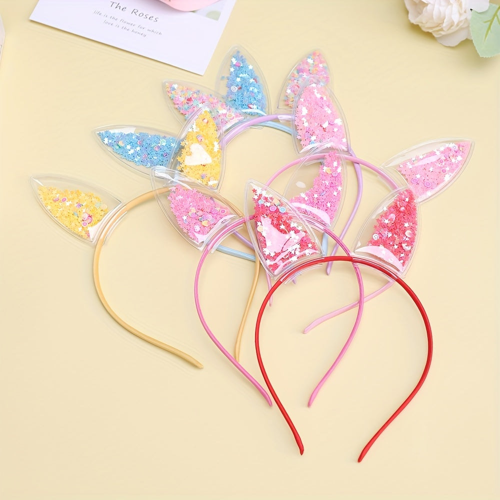 Glitter Star Sequin Inlaid Headband for Baby Girls