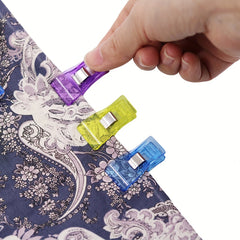 50 Multicolor Sewing Clips Craft Clamps Crochet Knitting Quilting Binding Clips