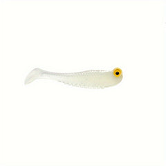 10pcs Glow in the dark Bionic Small Fish Soft Lures T tail Soft Lure