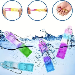 30pcs Mini Pop Keychain Fidget Toys for Stress Relief