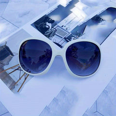 Large Oval Sunglasses Retro UV400 Sun Shades for Beach Travel