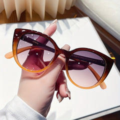 Cat Eye Sunglasses Casual Gradient Jelly Glasses UV400
