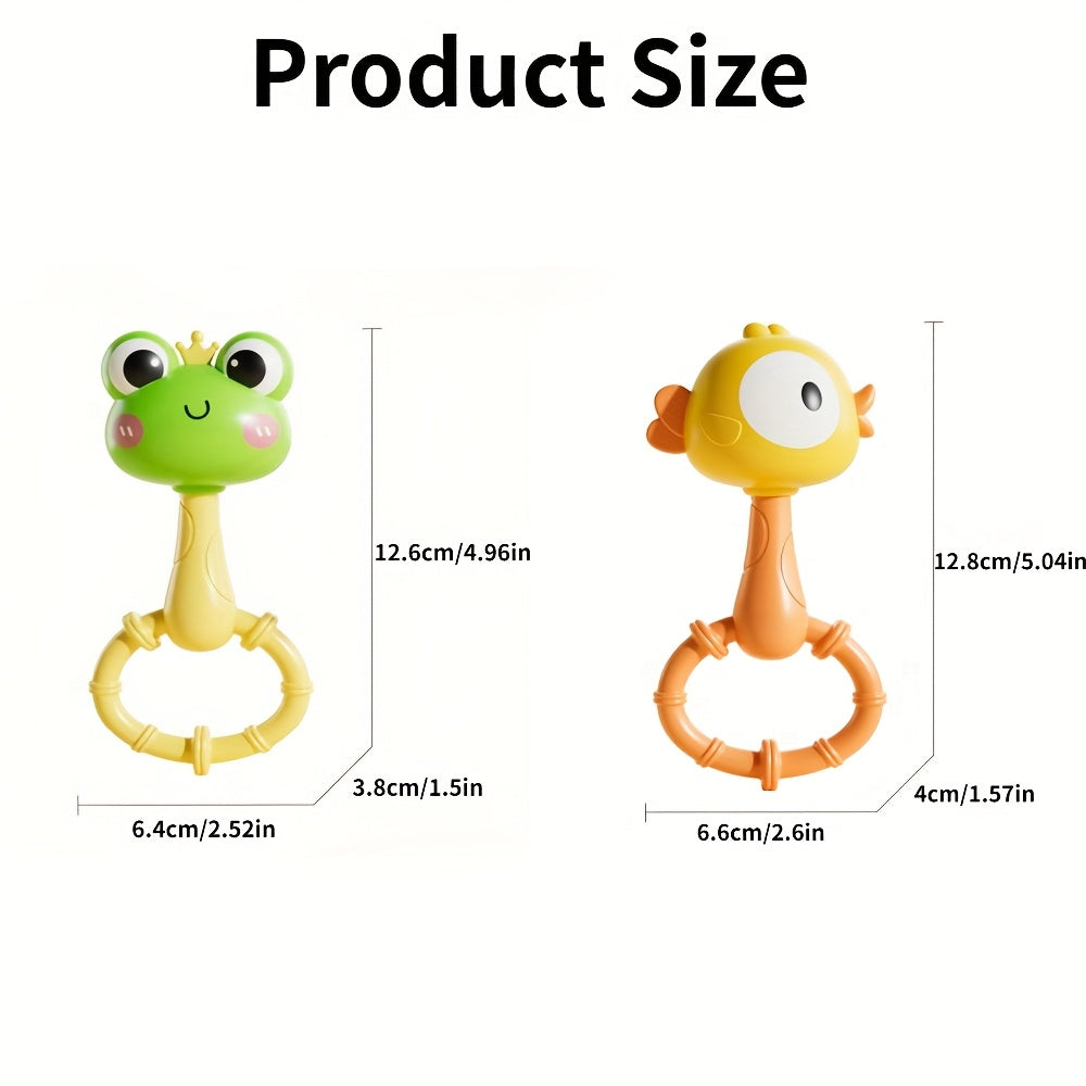 Frog Duck Hand Cranked Bell for Youngsters 1 2pcs