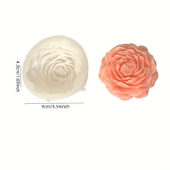 DIY Rose Flower Aromatherapy Candle Silicone Mold