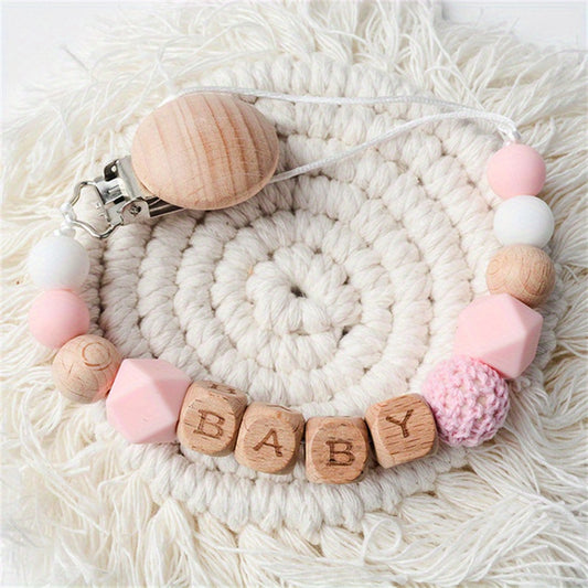 Baby Pacifier Clip Chain DIY Gift Dummy Pacifier Holder Clip Teether Toy Chain