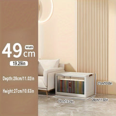 Plastic Storage Box Double Door Folding Storage Cabinet