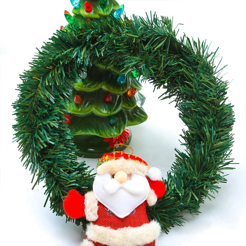 Christmas Wreath Green PVC Rattan 5.5m 18ft
