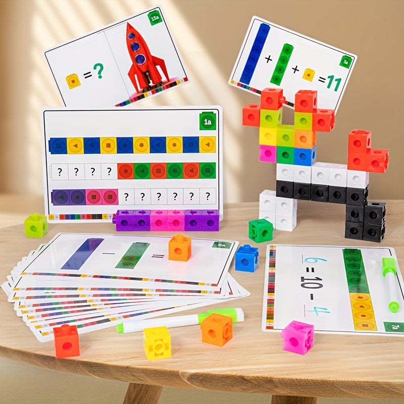 Cube Links Blocks Math Number Counting Leaning Toys Fun