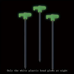 6pcs Fluorescent Luminous Canopy Ground Nails Tent Pegs Stakes