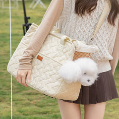 Stylish Cat Carrier Handbag Large Capacity Pet Shoulder Bag