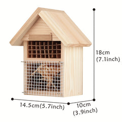Classical Cedar Insect House For Back Yard Solid Wood Construction
