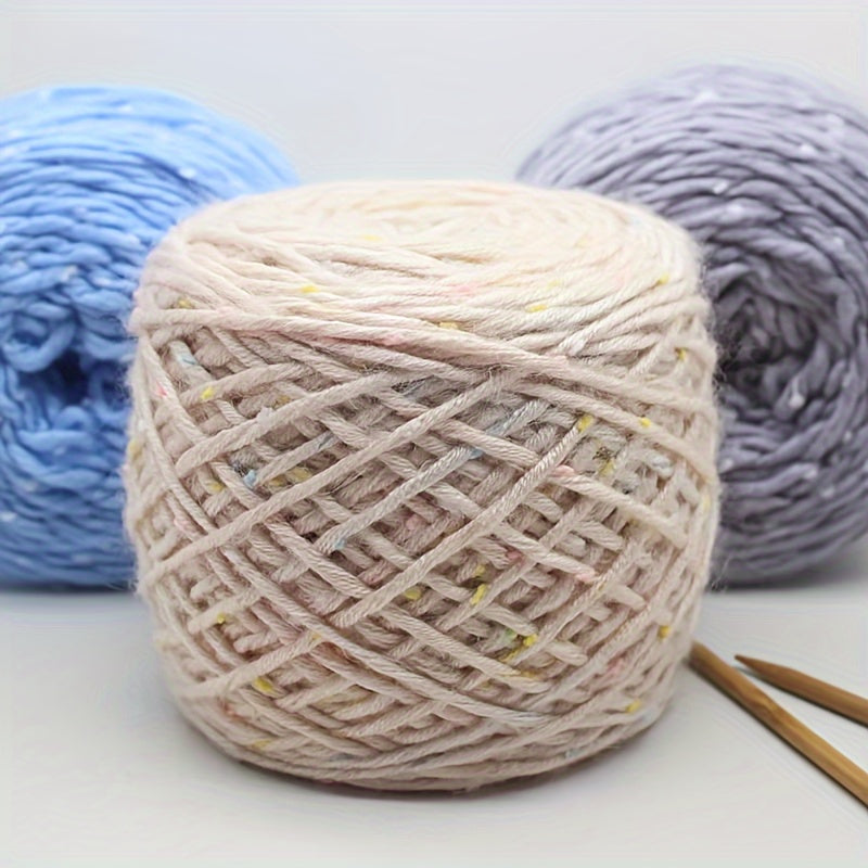 2pcs Dot Mohair Yarn Soft & Skin-friendly for Crocheting