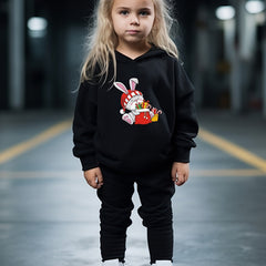 OERYUI 2pcs Christmas Bunny Hoodies Pants Set For Kids Spring Fall