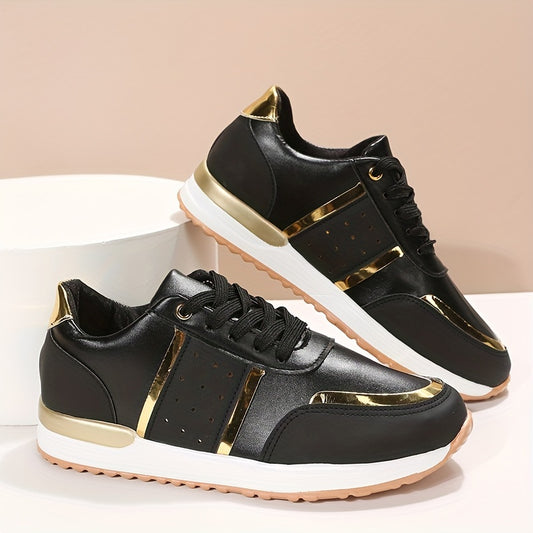 Women's Breathable Sneakers Low Top Lace Up Shoes
