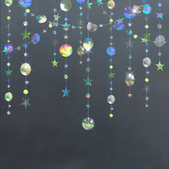 4m Holographic Star & Moon Garland Party Decoration Supplies