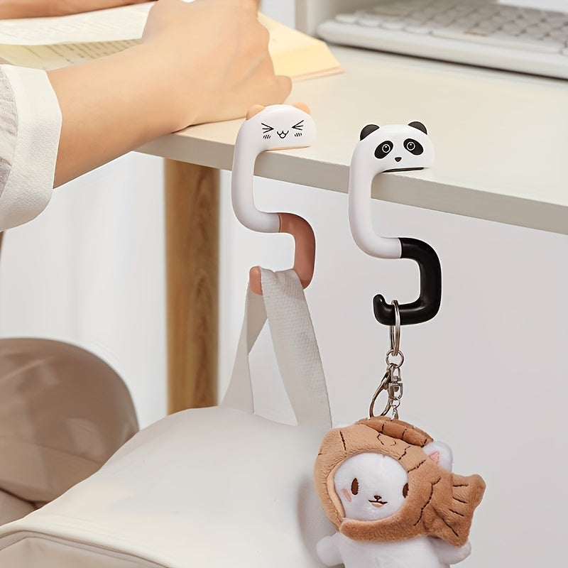 Portable Plastic Bag Animal Hook for Hanging Decorative Table Purse Bag