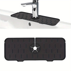 Silicone Sink Splash Guard Faucet Mat - Kitchen and Bathroom