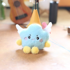 Cloud & Star Plush Doll Soft Pastel & Pink Fluffy Clouds Cute Huggable Stuffed A