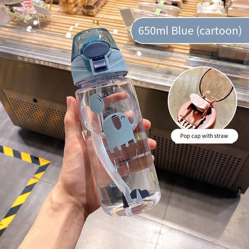 Bouncing Lid Straw Cup 550ml/650ml