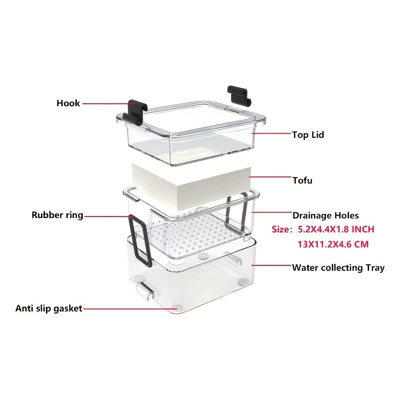 Tofu Press Maker Plastic DIY Water Removing Tool Drainer
