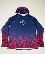 Men's Block Pattern Hoodie Fishing Shirt Sun Protection Quick Dry