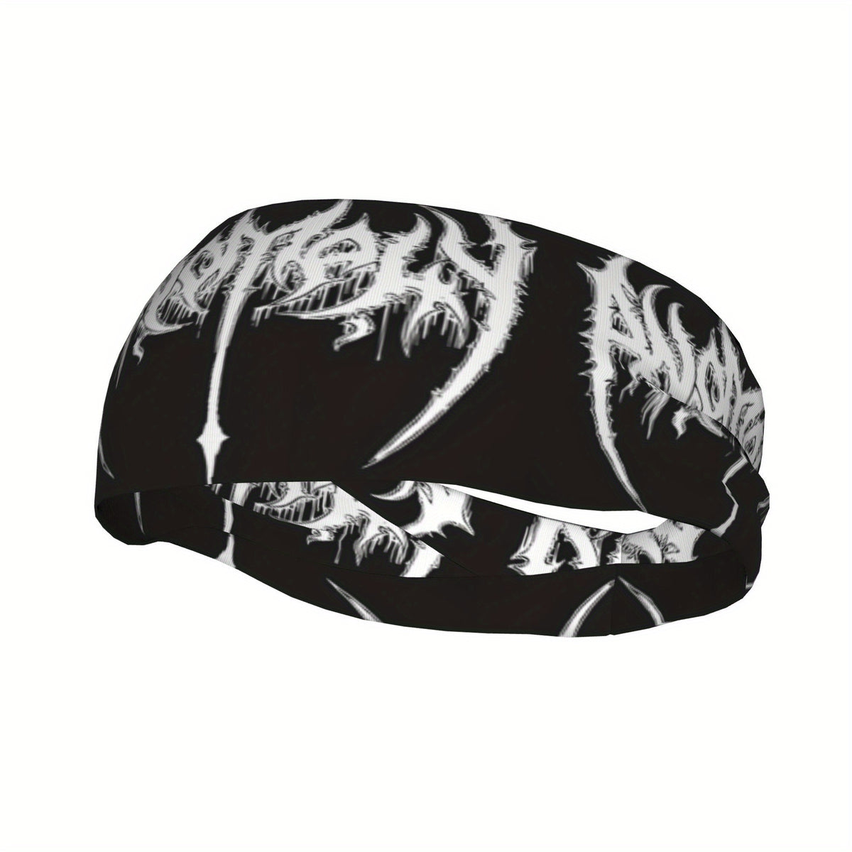 Death Metal Sports Headband Sweat Wicking Stretchy Polyester for Gym