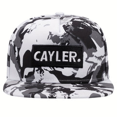 Men's Alphabet Embroidery Hip Hop Flat Brim Hat