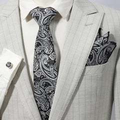 Men's Jacquard Paisley Tie Set Business Wedding Gift