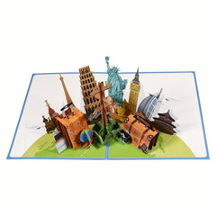 3D Pop Up Travel Card - Ideal for Road Trips & Holidays