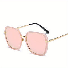Large Polygonal Sunglasses For Women Men Casual Anti Glare Glasses