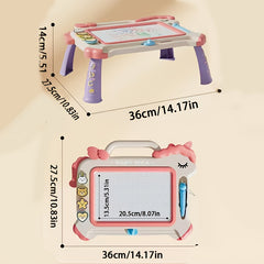 Magnetic Drawing Board with Erasable Surface Seals & Stickers