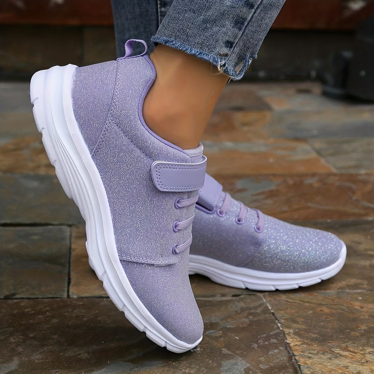 Women's Lightweight Sport Shoes Breathable Lace Up Running Shoes