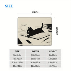Funny Cat Mouse Pad Non Slip Rubber Base Animals Mouse Pad for Desk