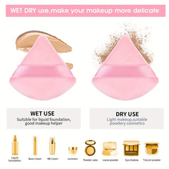20 Pieces Makeup Puff for Loose Powder Soft Triangle Puff for Contouring