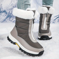 Women's Non-slip High Tube Snow Shoes Warm Thick Bottom Shoes