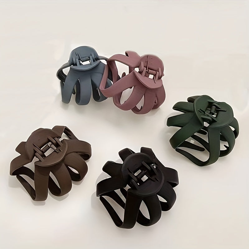 Matte Hair Claw Clip 8cm Non Slip Hair Styling Accessory