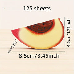 125-Sheet Creative Fruit Sticky Notes