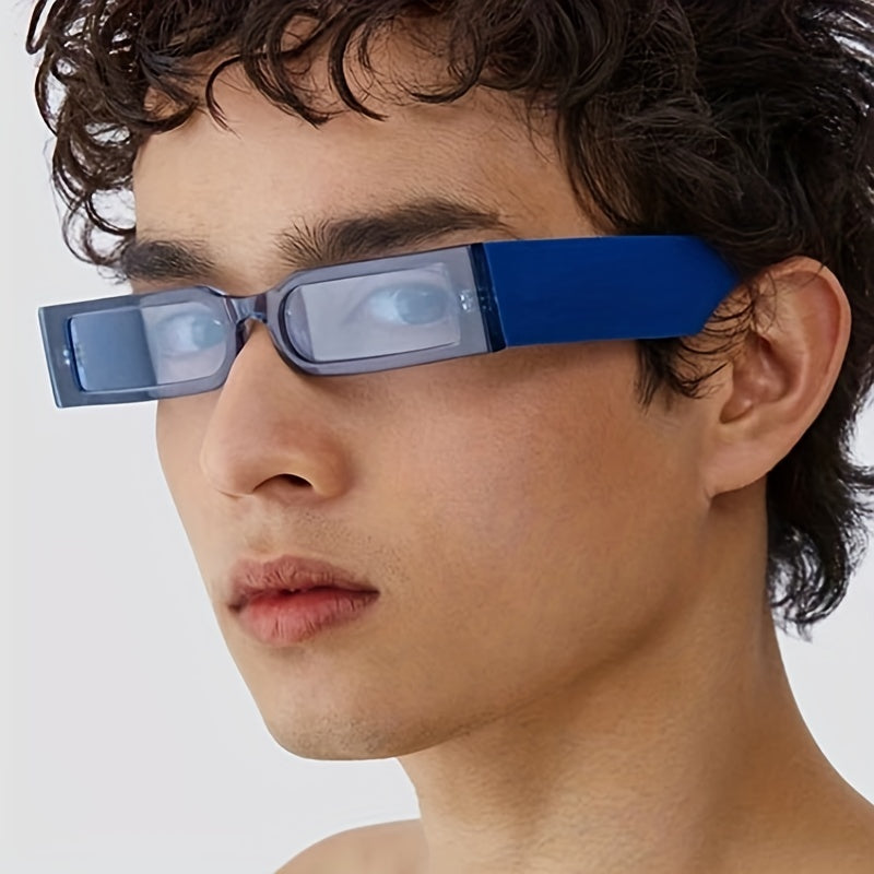 Rectangular Small Frame Sunglasses With Case