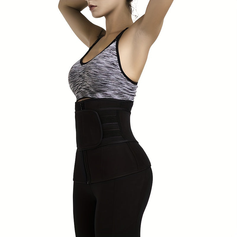 Waist Trainer Tummy Wrap Slim Zipper Girdle Belt Cincher