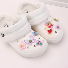 15pcs Butterfly Flower Shoe Charms Pack Sweet Shoe Decorations