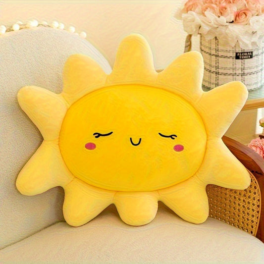 Leisure Style Sunflower Plush Toy Smiling Face Soft Plush Material Mixed Colors