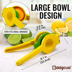 Stainless Steel Lemon Squeezer 5.08 cm Manual Juicer Hand Press