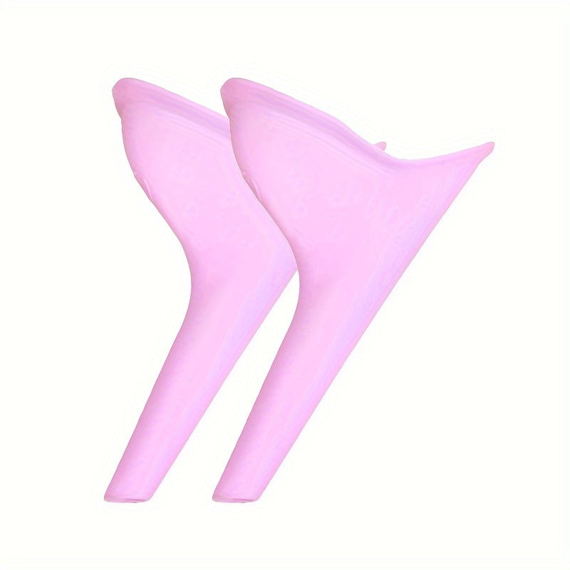 2pcs Ladies Standing Urinal Portable Silicone Urinal