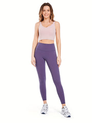 Yoga Set: Sports Bra & Leggings, High Impact, High Stretch