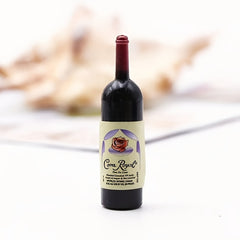 10 Mini Resin Wine Bottles for Dollhouse Crafts