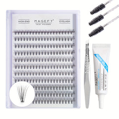 220pcs Fishtail Eyelash Extension Tool Set C Curl 9-13mm Mixed Package